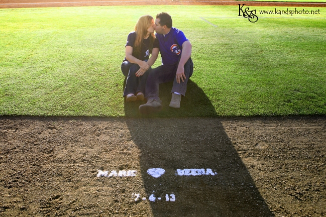 Dallas Baseball Engagement Session by Dallas Engagement Photographers, K & S Photography